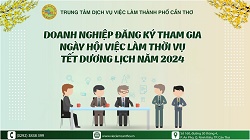 Ngày hội việc làm thời vụ Tết Dương lịch - Nơi kết nối giữa doanh nghiệp và người lao động